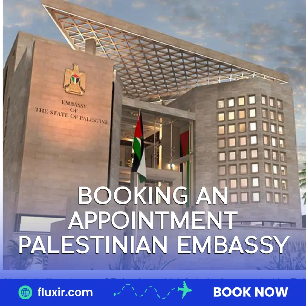 booking an appointment Palestinian embassy