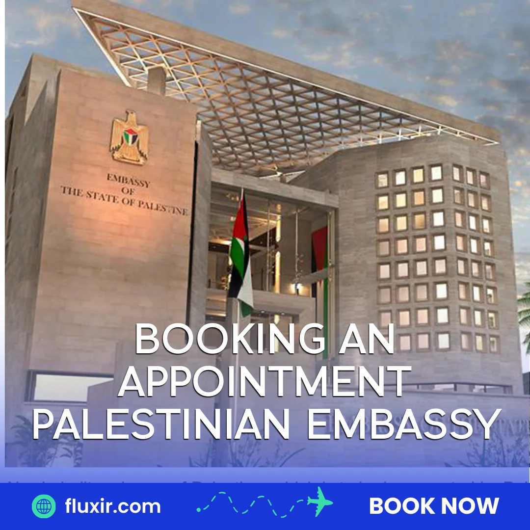 booking an appointment Palestinian embassy