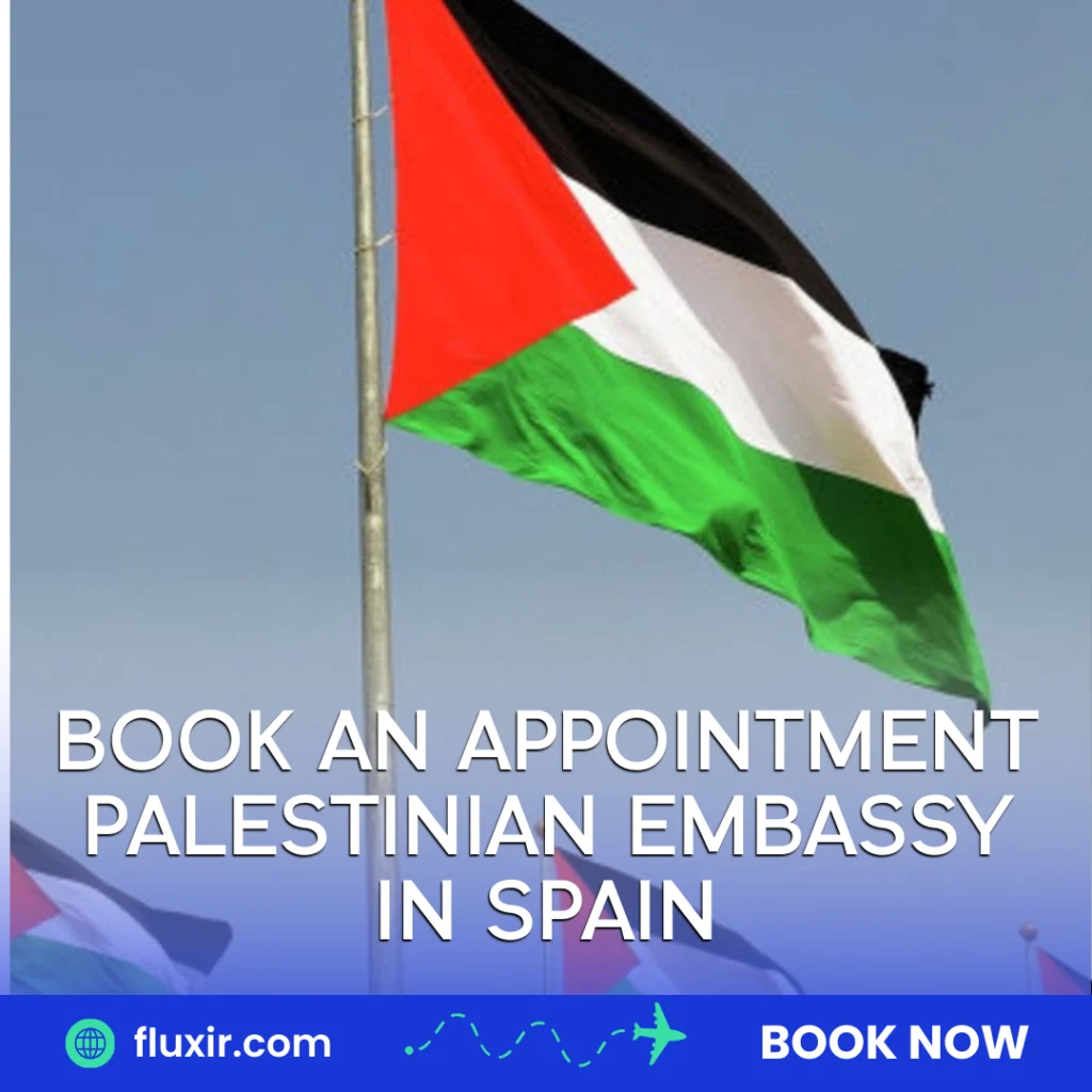Book an appointment Palestinian Embassy in Spain
