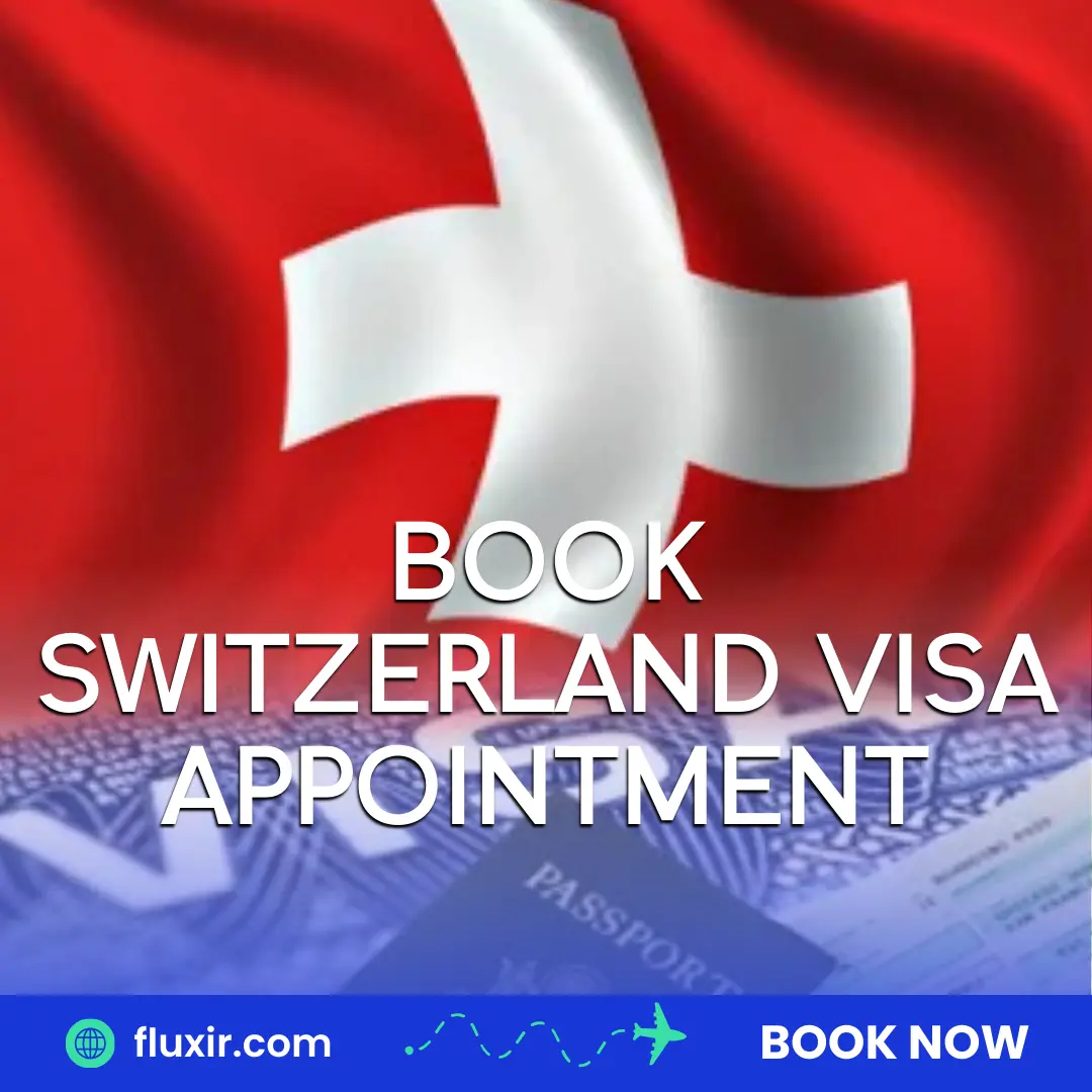 book switzerland visa appointment